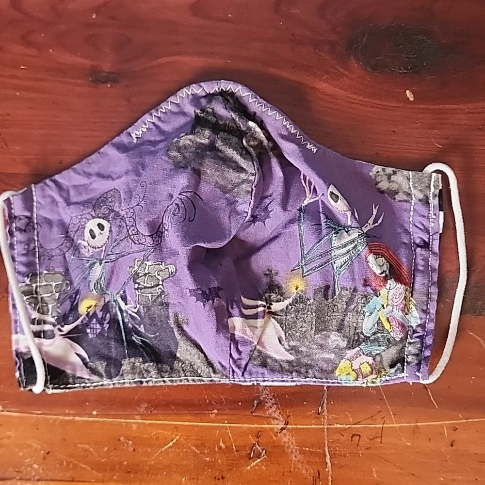 Set of 2 skull cloth face masks